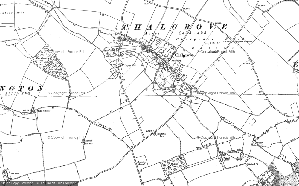 Old Map of Chalgrove, 1897 in 1897