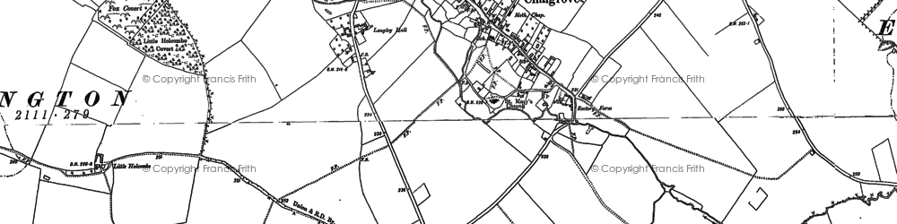 Old map of Warpsgrove in 1897