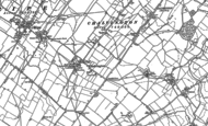Old Map of Chalvington, 1898