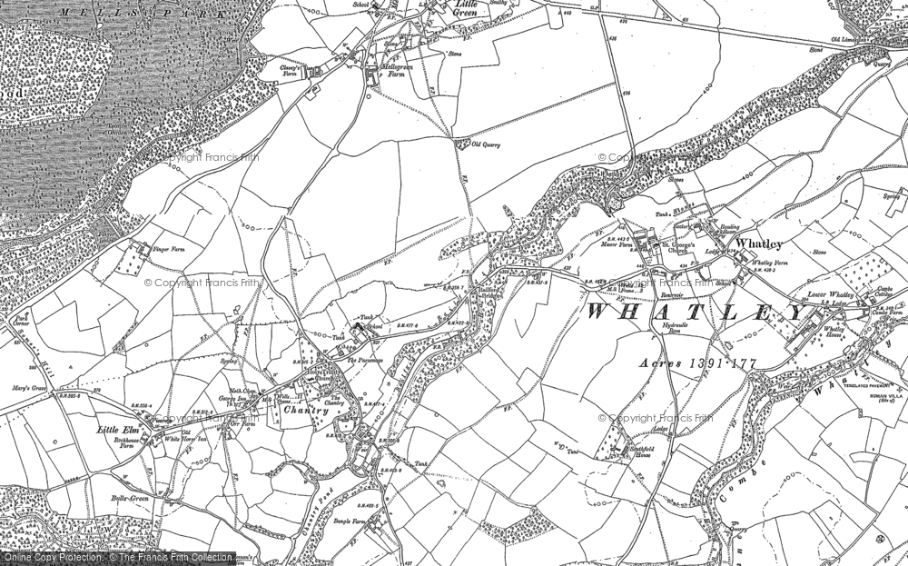 Old Map of Chantry, 1884 - 1902 in 1884