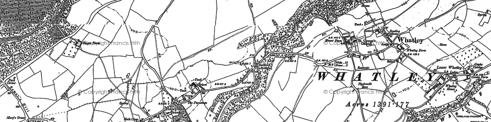 Old map of Bulls Green in 1884
