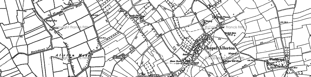 Old map of Chapel Allerton in 1884