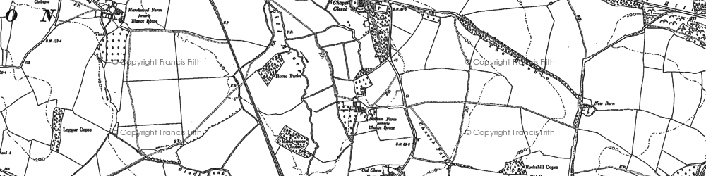 Old map of Chapel Cleeve in 1902