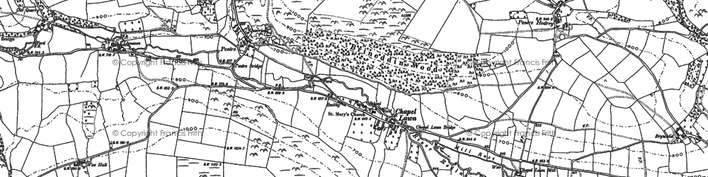 Old map of Chapel Lawn in 1887