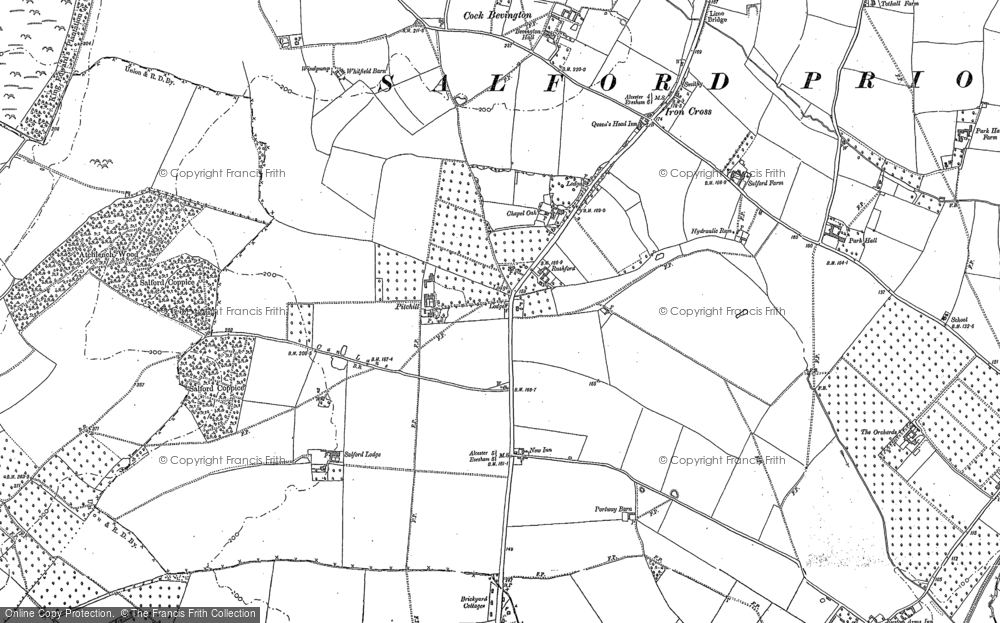 Old Map of Chapel Oak, 1885 - 1903 in 1885
