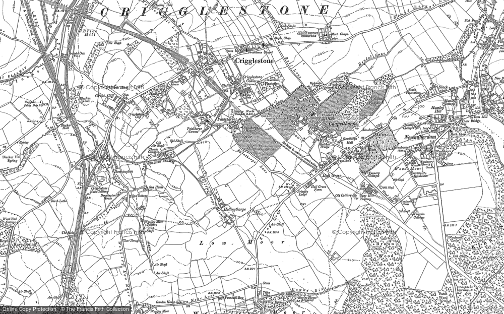 Old Map of Chapelthorpe, 1890 - 1891 in 1890