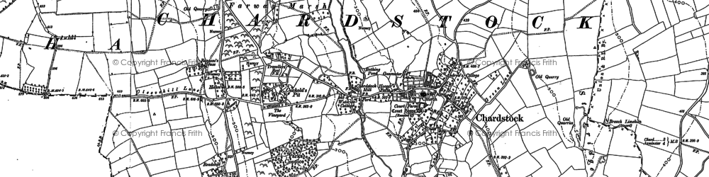 Chardstock Hook Old Map Devon 1906 60NW 