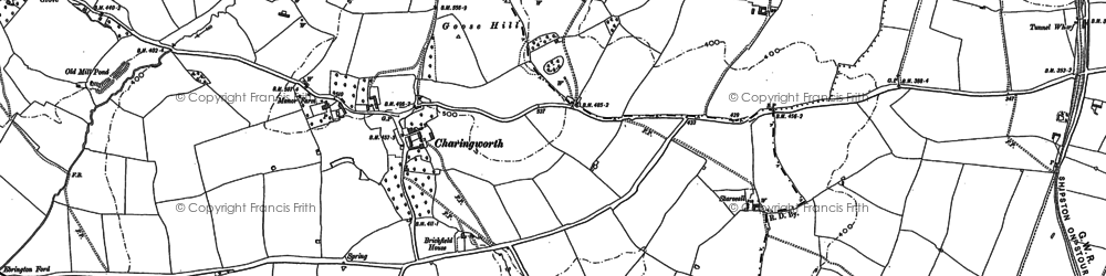 Old map of Braxfield Ho in 1900