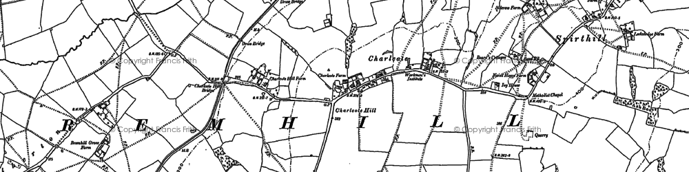Old map of Charlcutt in 1899