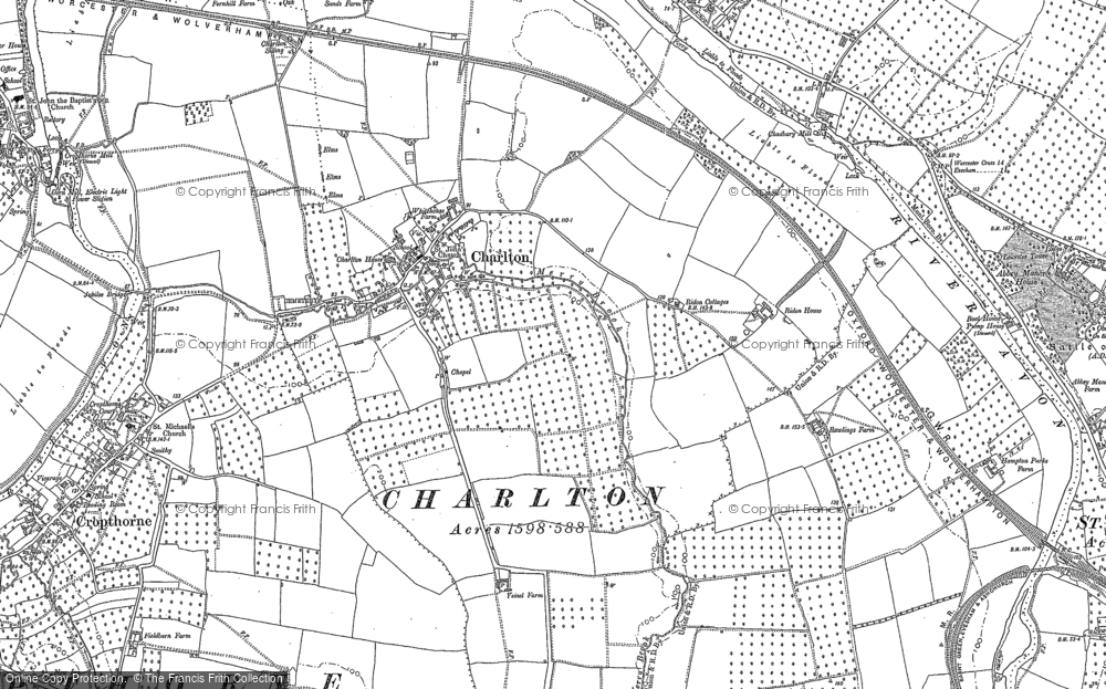 Old Map of Charlton, 1884 - 1885 in 1884