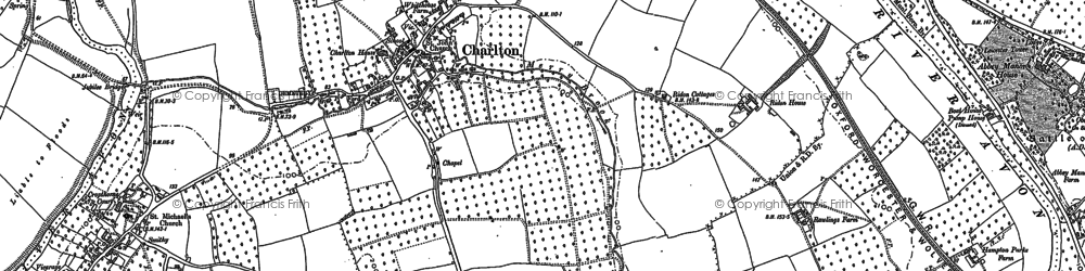 Old map of Charlton in 1884