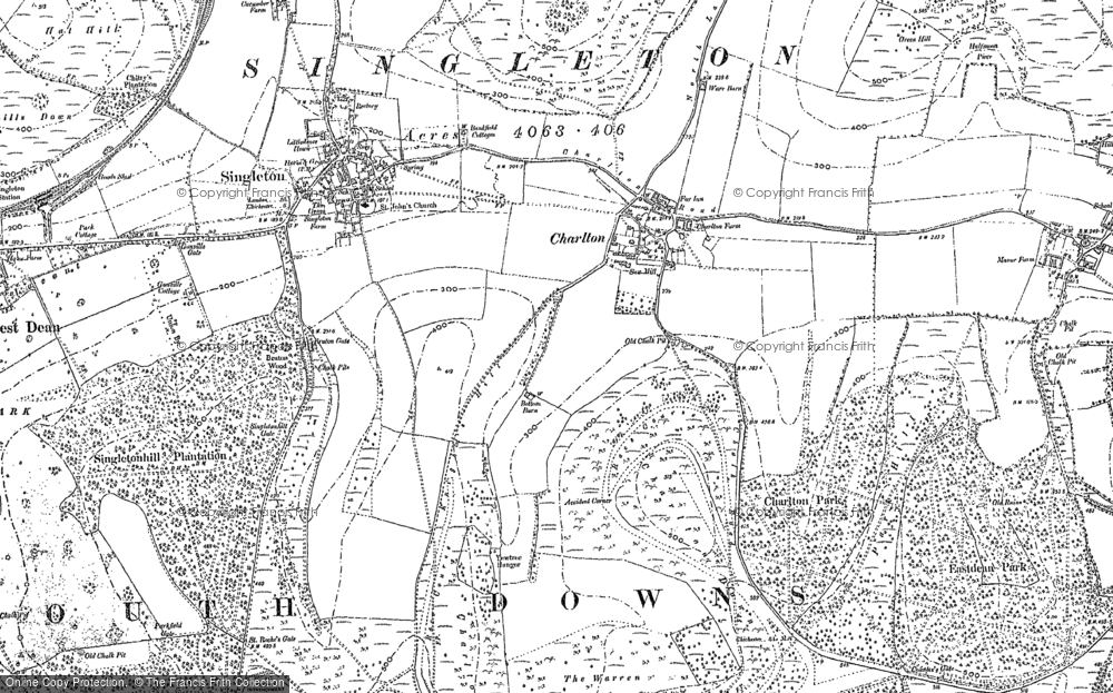 Old Map of Charlton, 1896 in 1896