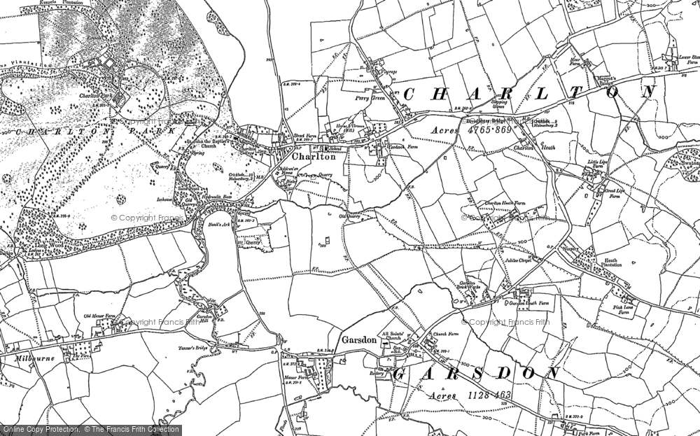 Historic Ordnance Survey Map Of Charlton 1898 1919