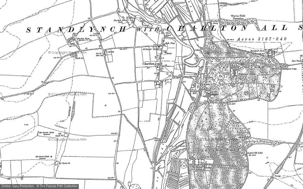 Old Map of Charlton All Saints, 1899 - 1924 in 1899