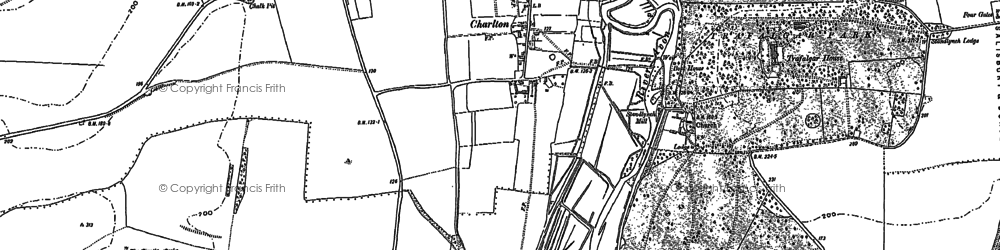 Old map of Charlton All Saints in 1899