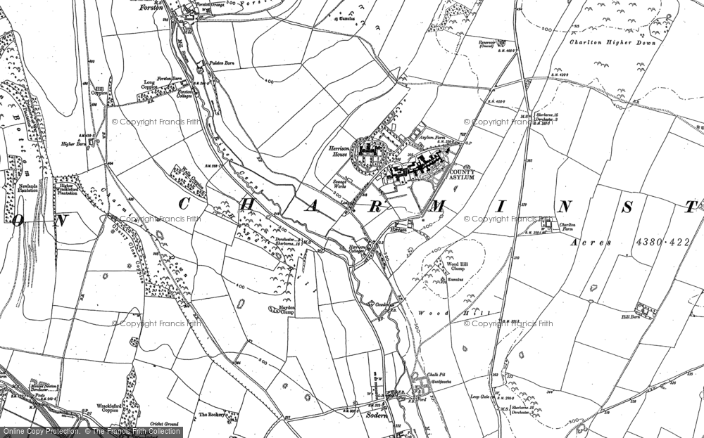 Old Map of Charlton Down, 1887 in 1887