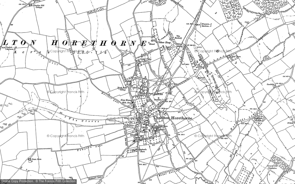 Old Map of Charlton Horethorne, 1885 in 1885
