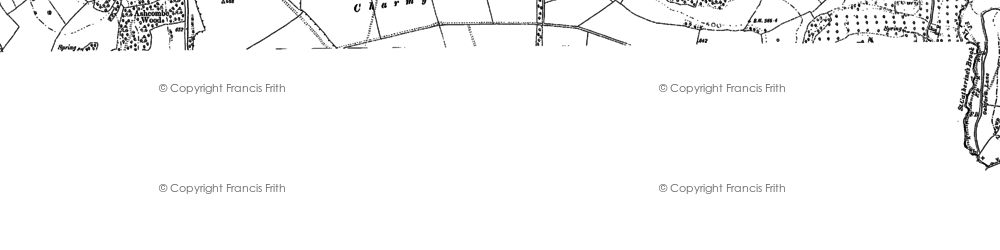 Old map of Charmy Down in 1902