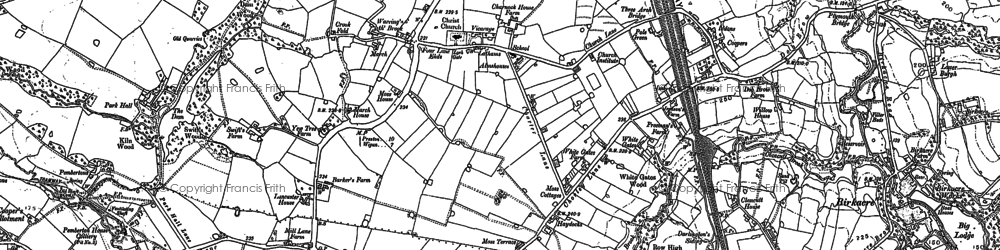 Old map of Charnock Richard in 1892