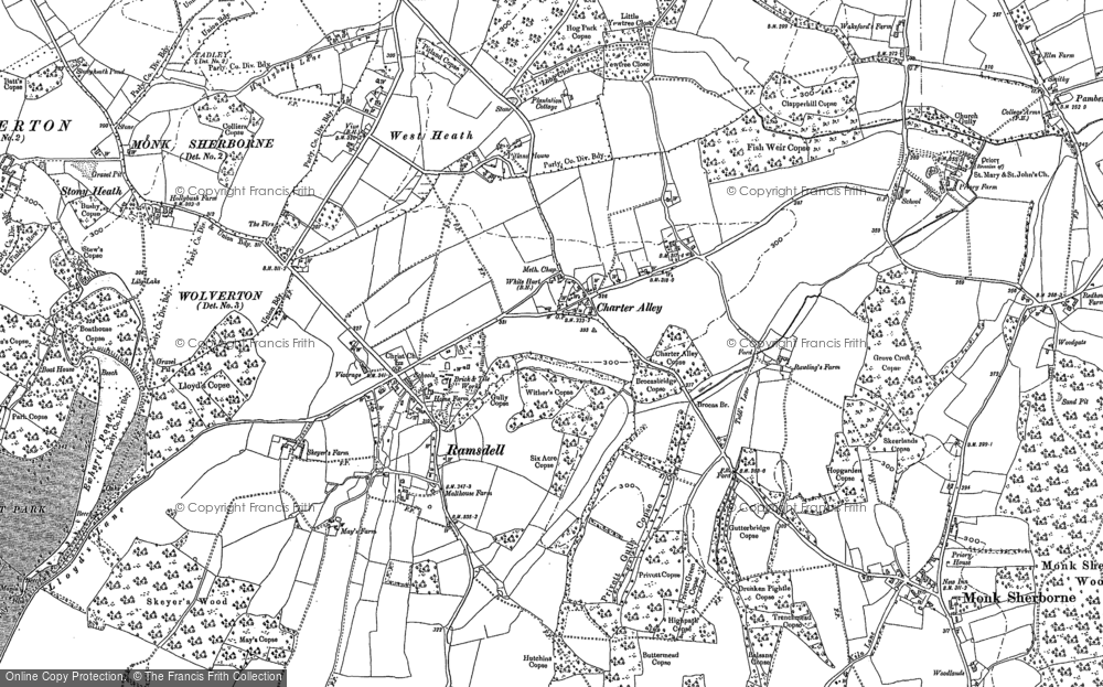 Old Map of Charter Alley, 1894 in 1894