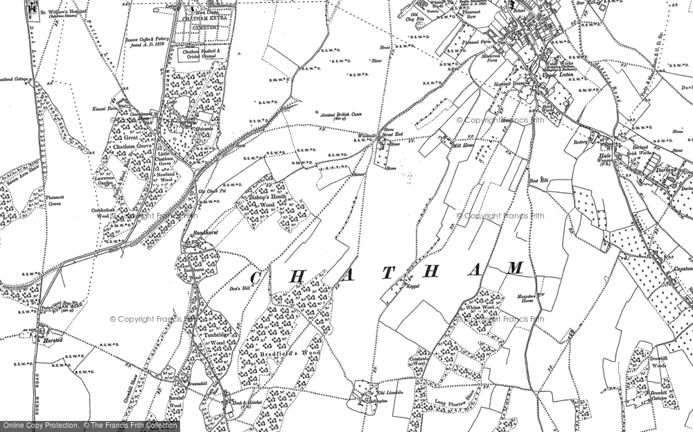 Old Map of Historic Map covering Hale in 1895