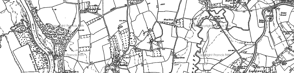 Old map of Chatley in 1884