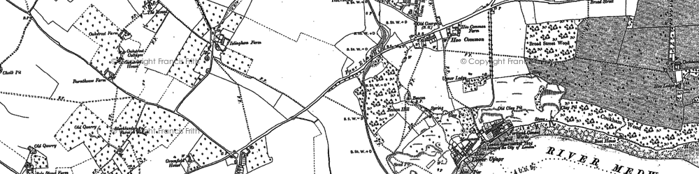 Old map of Chattenden in 1895