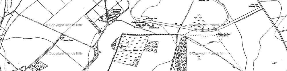 Old map of Chattis Hill in 1894