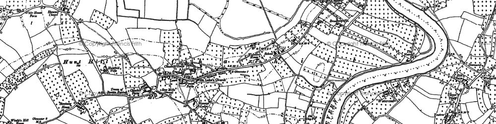 Old map of Chaxhill in 1879