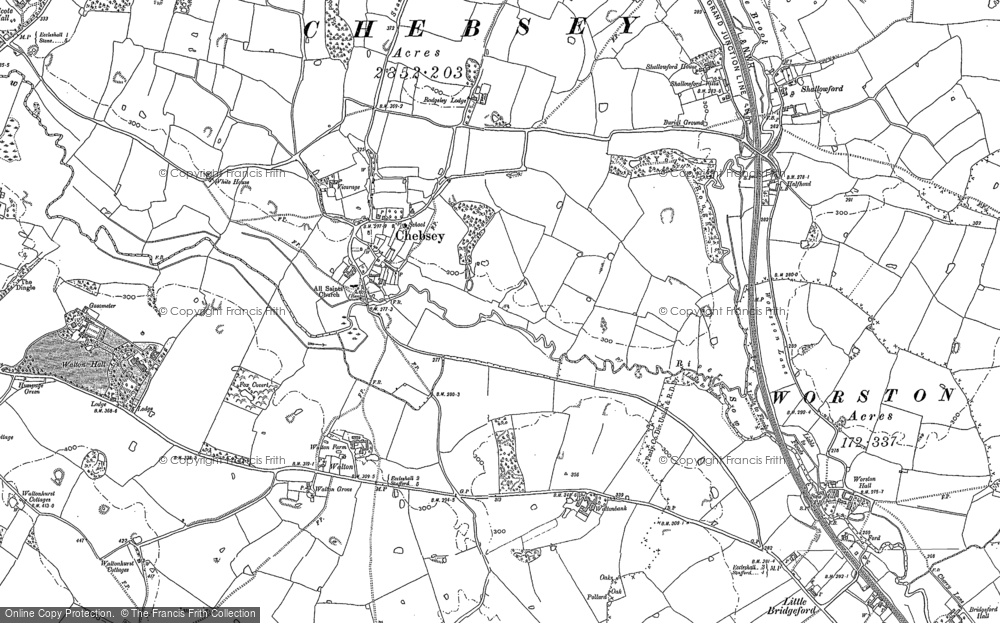Old Map of Chebsey, 1879 - 1880 in 1879