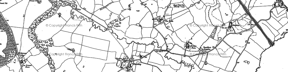 Old map of Checkley in 1897