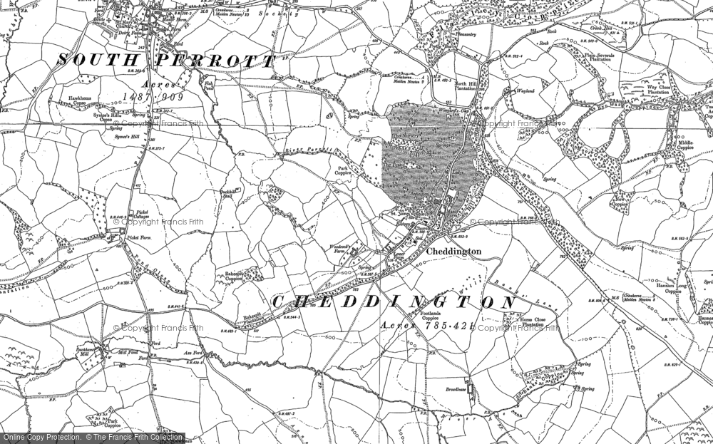 Old Map of Historic Map covering Winyard's Gap in 1886
