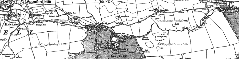 Old map of Broomy Hall in 1895