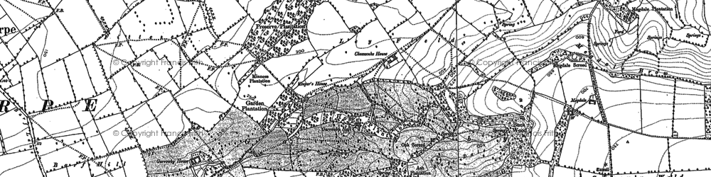 Old map of Beck Plantn in 1891