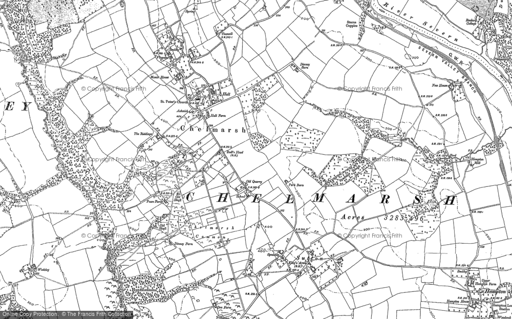 Old Map of Chelmarsh, 1882 - 1902 in 1882