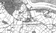 Old Map of Chelmondiston, 1881