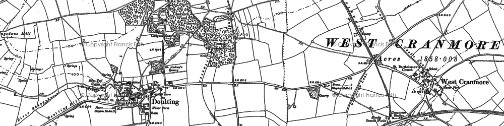 Old map of Chelynch in 1884