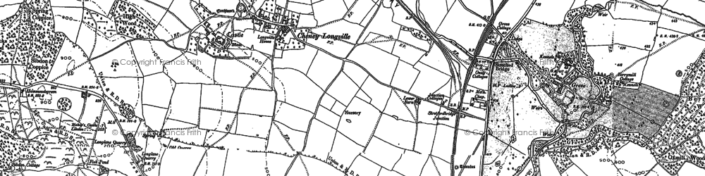 Old map of Cheney Longville in 1883