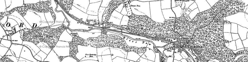 Old map of Toatley in 1886