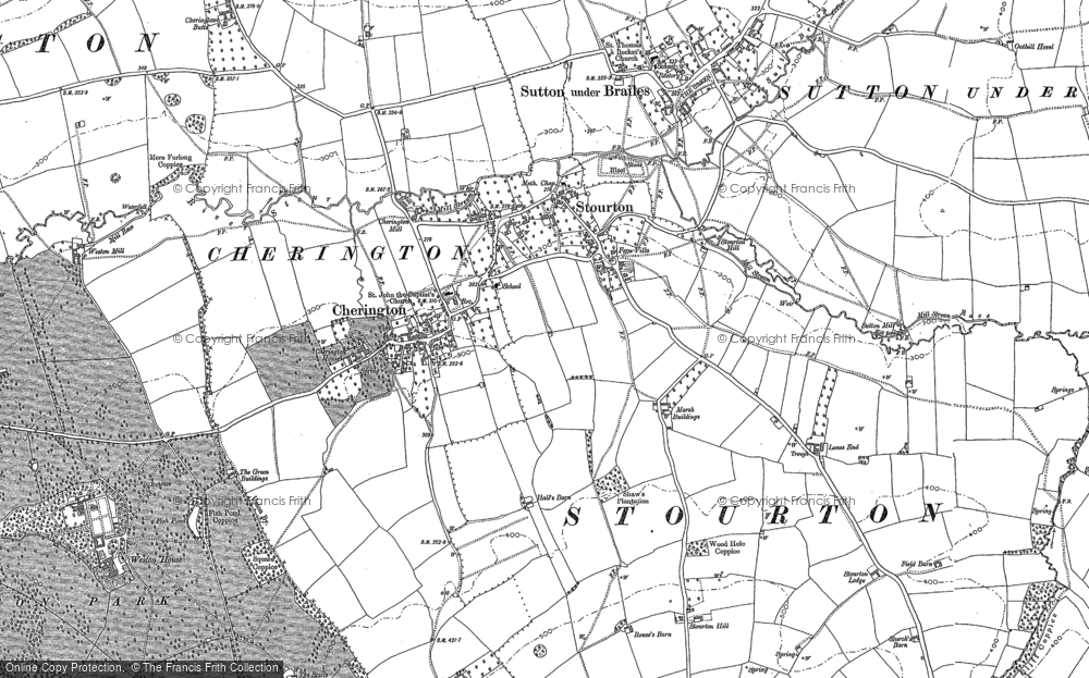 Old Map of Cherington, 1904 in 1904