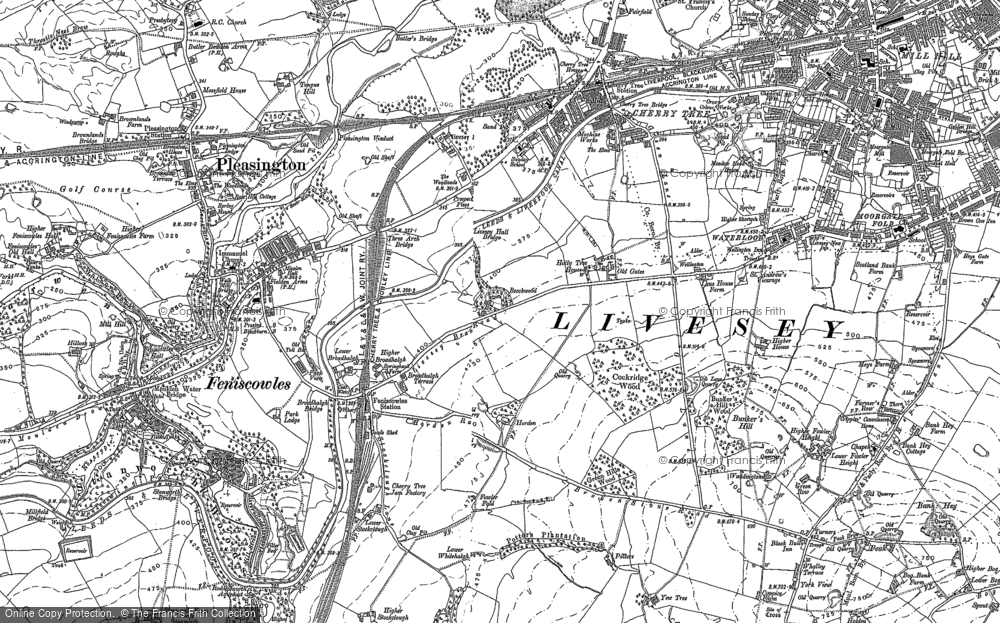 Old Map of Historic Map covering Mill Hill in 1892