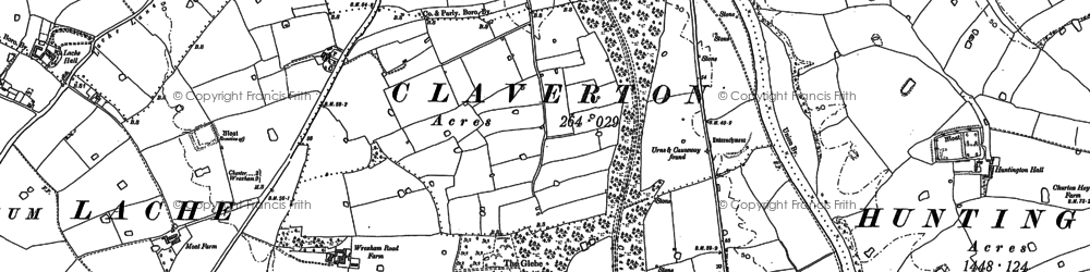Old map of Chester Business Park in 1908