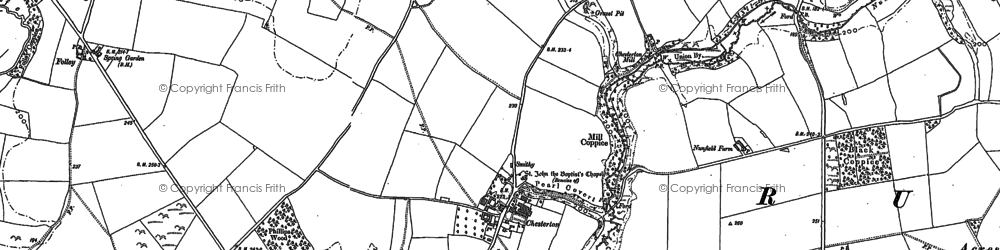 Old map of Kingslow in 1882
