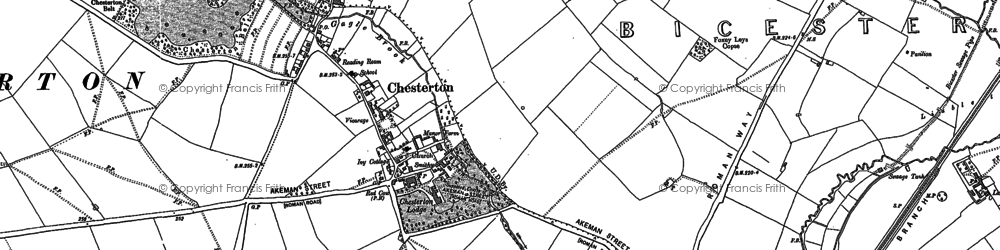 Old map of Bignell Ho in 1898
