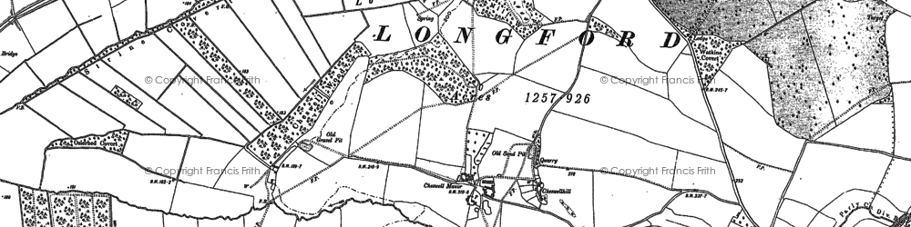 Old map of Cheswell in 1881