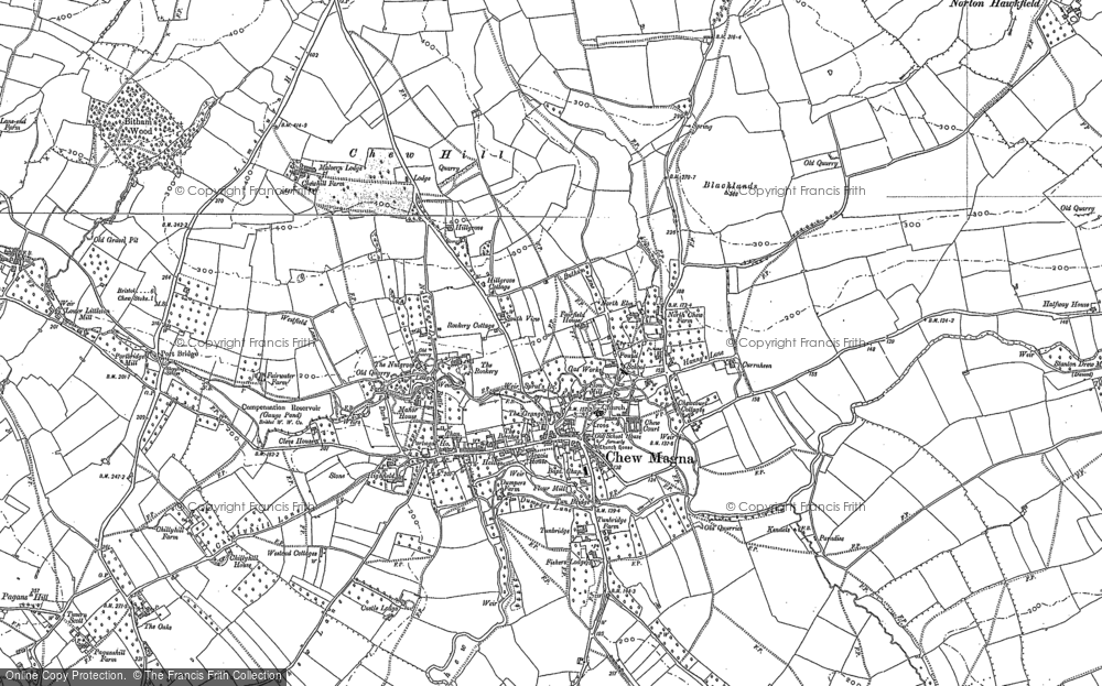 Old Map of Chew Magna, 1882 - 1883 in 1882