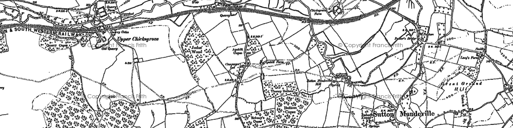 Old map of Lower Chicksgrove in 1899