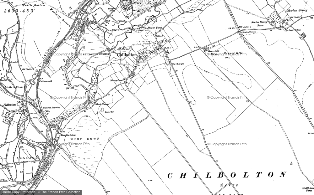 Old Map of Chilbolton, 1894 in 1894