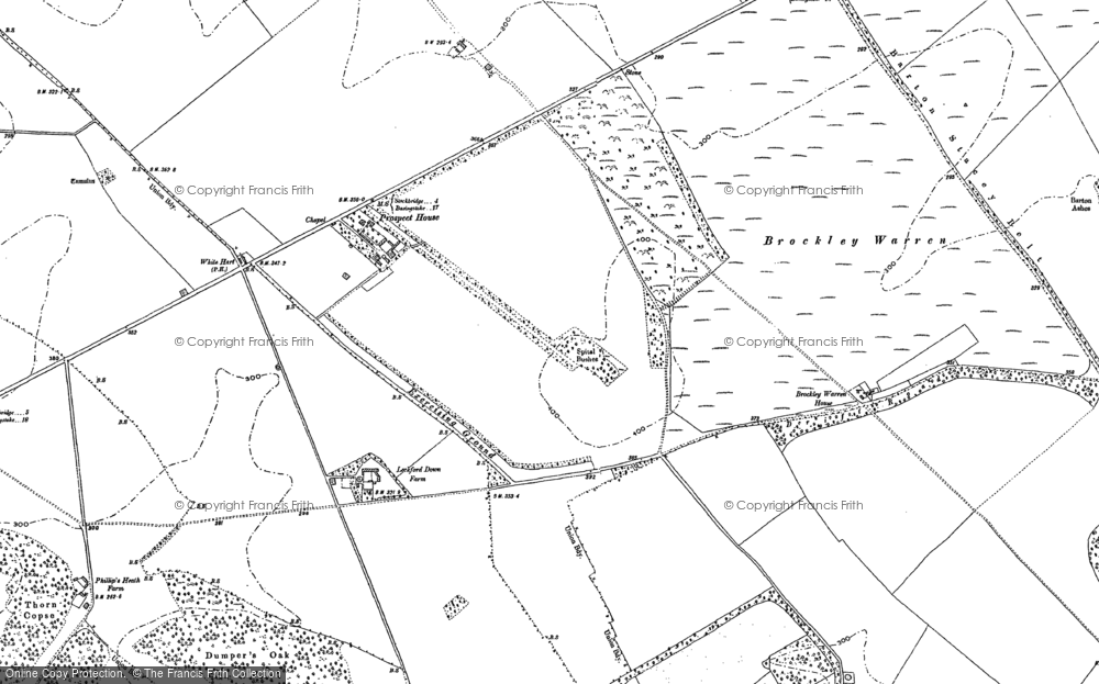 Old Map of Chilbolton Down, 1894 in 1894