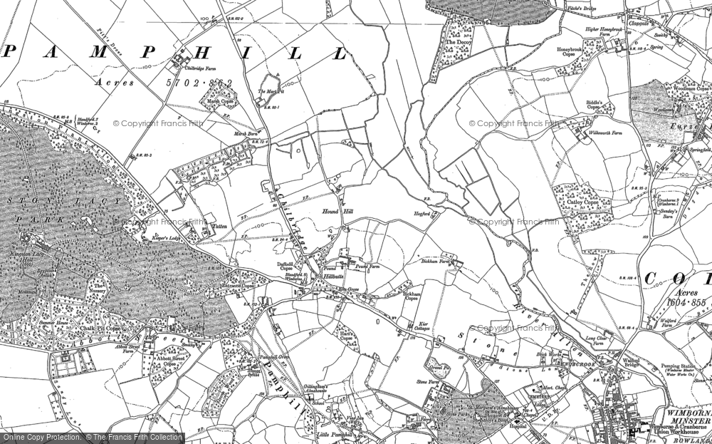 Old Map of Chilbridge, 1887 in 1887